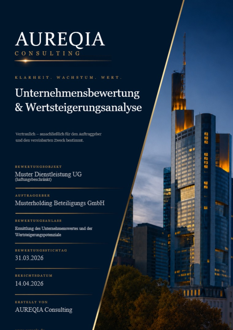 Deckblatt des Bewertungsberichts